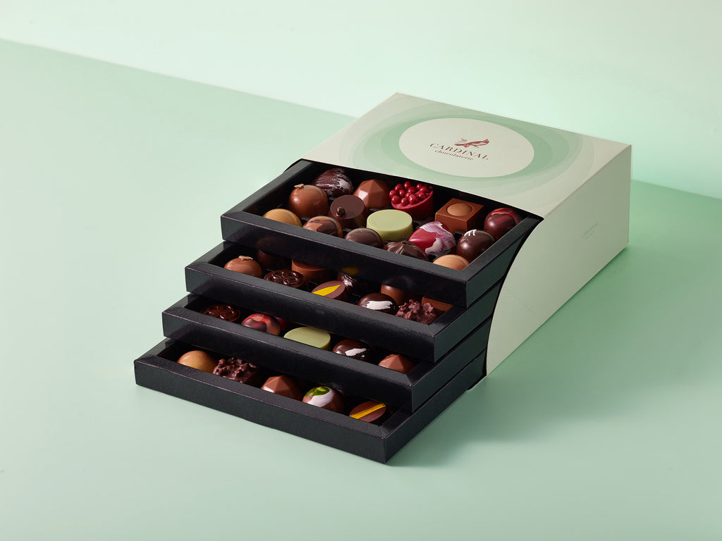 60 bonbons in een luxe verpakking