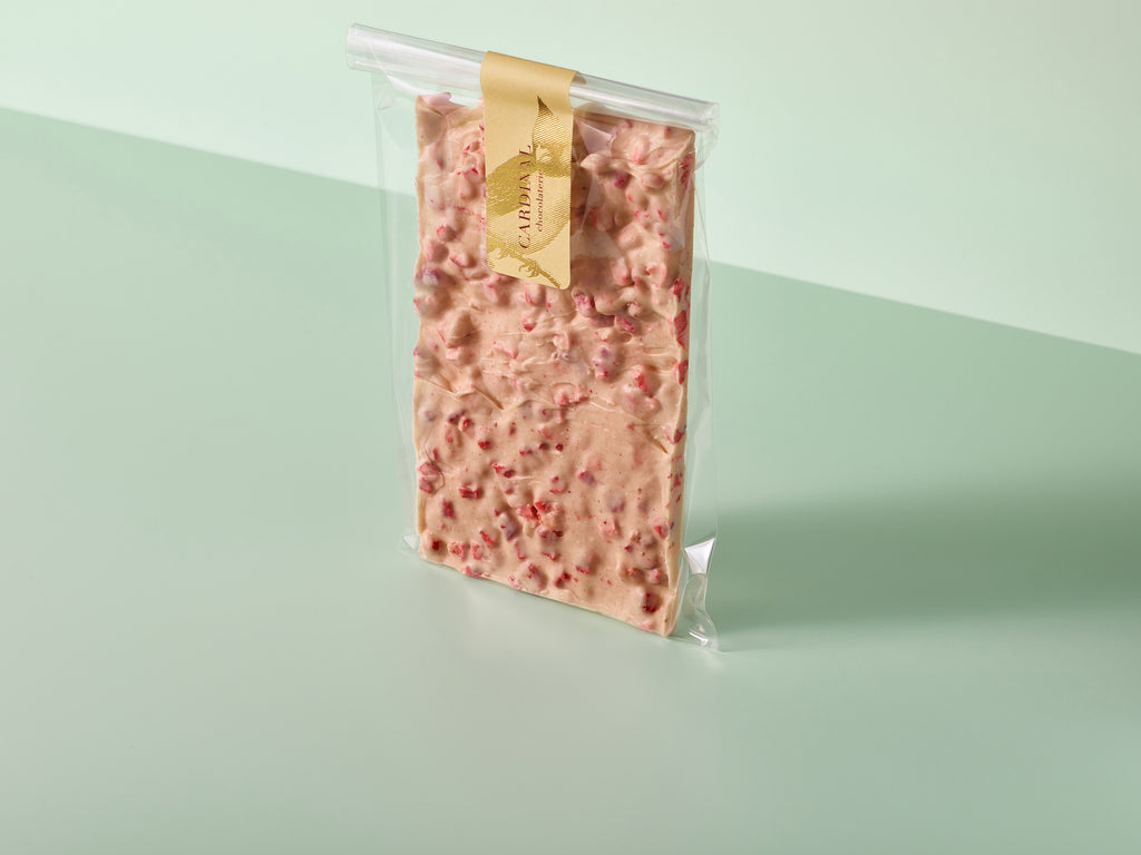Crunchy Aardbei Witte Chocoladevel