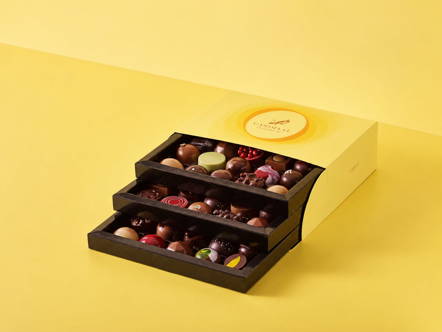 45 pralines in a luxury packaging